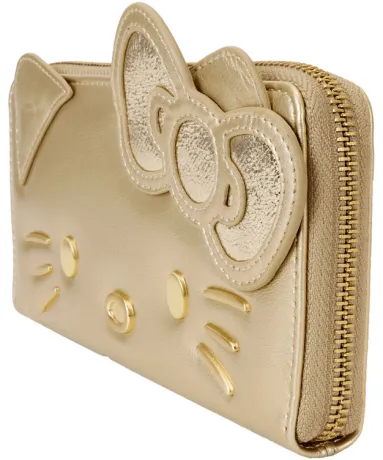 Portefeuille avec Bracelet Hello Kitty 50ème Anniversaire Or Loungefly