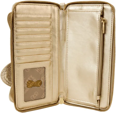 Portefeuille avec Bracelet Hello Kitty 50ème Anniversaire Or Loungefly