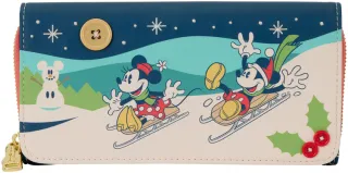 Portefeuille avec Bracelet Mickey &amp; Minnie Noël Loungefly