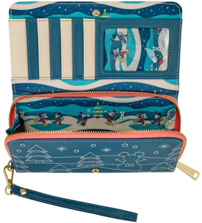 Portefeuille avec Bracelet Mickey &amp; Minnie Noël Loungefly