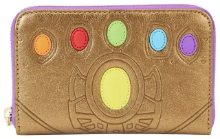 Portefeuille zippé Gant de Thanos Brillant Loungefly