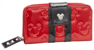 Portefeuille Minnie Mouse Rouge en Relief Verni Loungefly