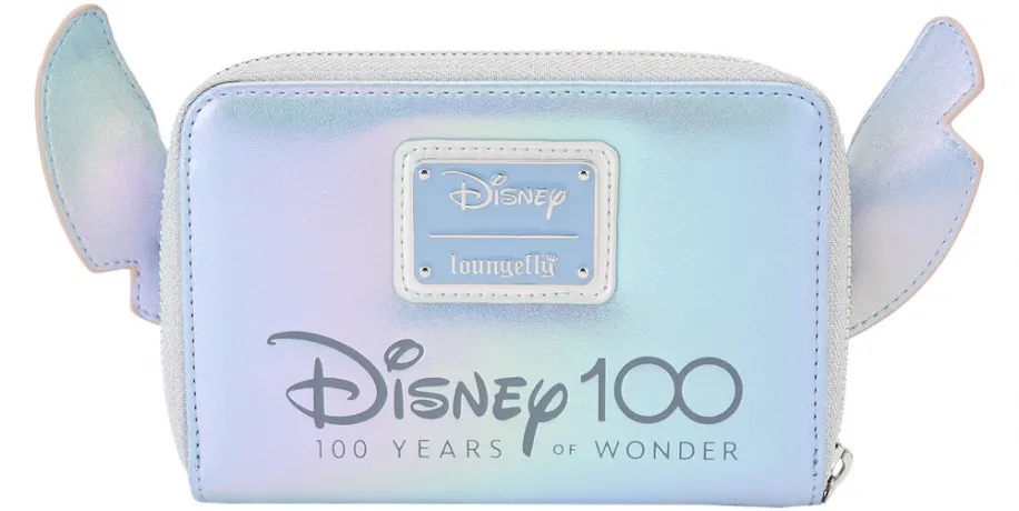Portefeuille zippé 100 ans Disney Stitch Cosplay Platine Loungefly
