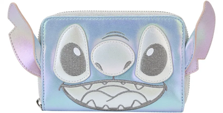 Portefeuille zippé 100 ans Disney Stitch Cosplay Platine Loungefly