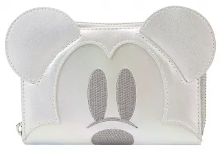 Portefeuille zippé 100 ans Disney Platinum Mickey Mouse Cosplay Loungefly