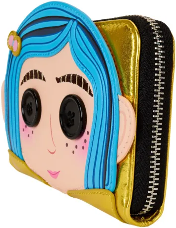 Portefeuille zippé 15ème Anniversaire Poupée Laika Cosplay Métallique Loungefly