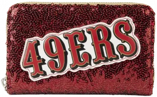 Portefeuille zippé San Francisco 49ers Sequin Loungefly