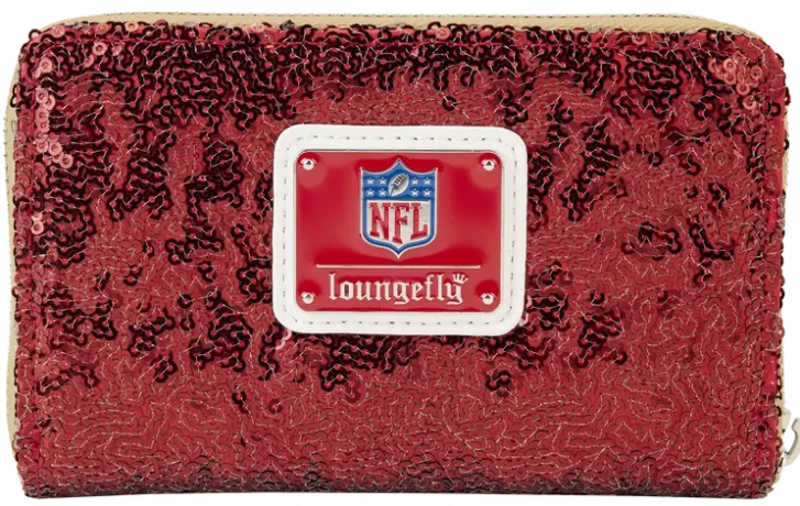 Portefeuille zippé San Francisco 49ers Sequin Loungefly