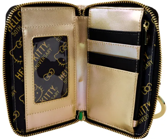 Portefeuille zippé 50ème Anniversaire Or Loungefly