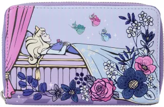 Portefeuille zippé 65ème Anniversaire Scène Floral Loungefly