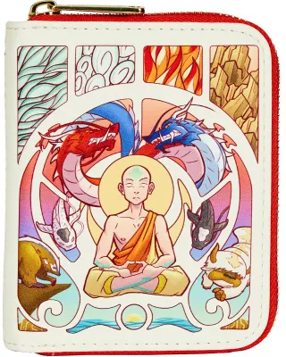 Portefeuille zippé Aang Méditation Glow Loungefly