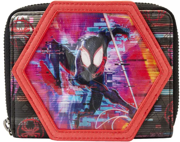 Portefeuille zippé Across the Spider-Verse Lenticulaire Loungefly