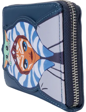 Portefeuille zippé Ahsoka et Grogu Precious Cargo Loungefly
