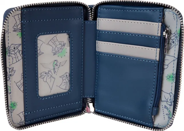 Portefeuille zippé Ahsoka et Grogu Precious Cargo Loungefly