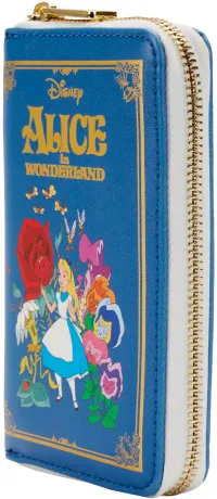 Portefeuille zippé Livre Classique Alice au Pays des Merveilles Loungefly
