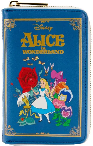 Portefeuille zippé Livre Classique Alice au Pays des Merveilles Loungefly