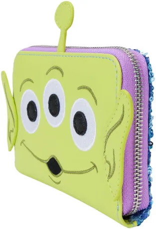 Portefeuille zippé Alien Sequin Cosplay Loungefly