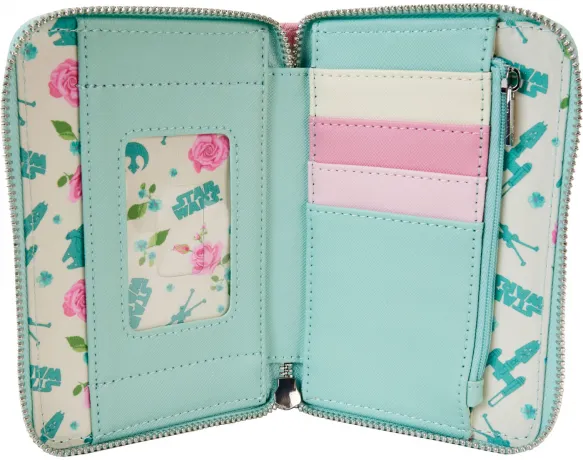 Portefeuille zippé Alliance Rebelle Floral Loungefly