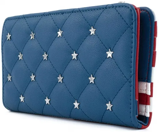 Portefeuille zippé Americana Matelassé Loungefly