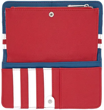 Portefeuille zippé Americana Matelassé Loungefly