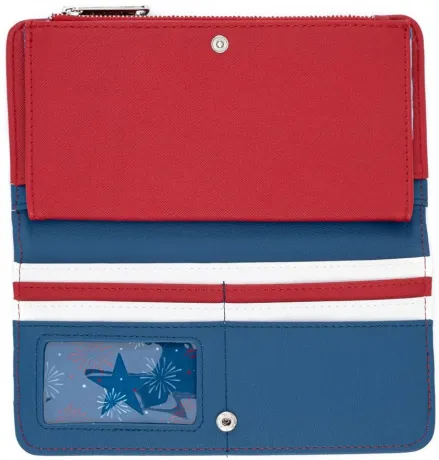 Portefeuille zippé Americana Matelassé Loungefly