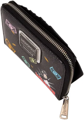 Portefeuille zippé Argent Monopoly Loungefly