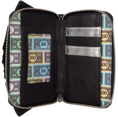 Portefeuille zippé Argent Monopoly Loungefly