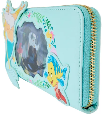 Portefeuille zippé Ariel Lenticualire Loungefly