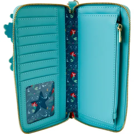 Portefeuille zippé Ariel Lenticualire Loungefly