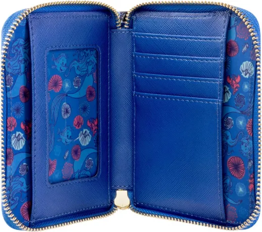 Portefeuille zippé Ariel Partir là-bas Loungefly