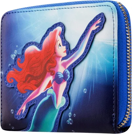 Portefeuille zippé Ariel Partir là-bas Loungefly