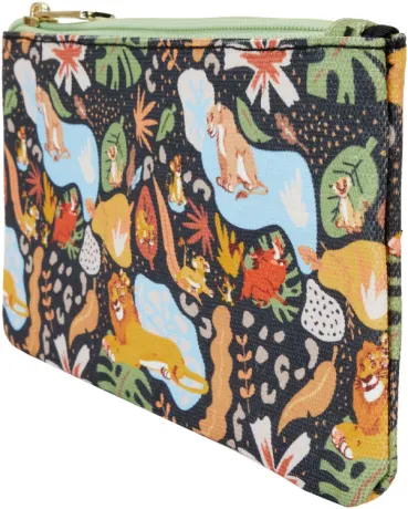 Portefeuille zippé avec Bracelet 30ème Anniversaire Silhouette Impression Intégrale Loungefly