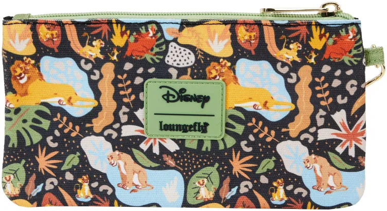 Portefeuille zippé avec Bracelet 30ème Anniversaire Silhouette Impression Intégrale Loungefly