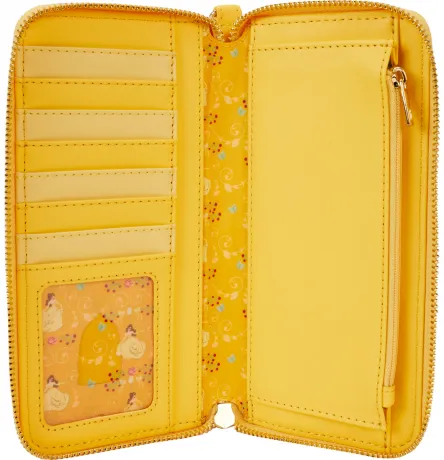 Portefeuille zippé avec Bracelet Belle et la Bête Lenticulaire Loungefly