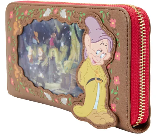 Portefeuille zippé avec Bracelet Blanche-Neige Lenticulaire Loungefly