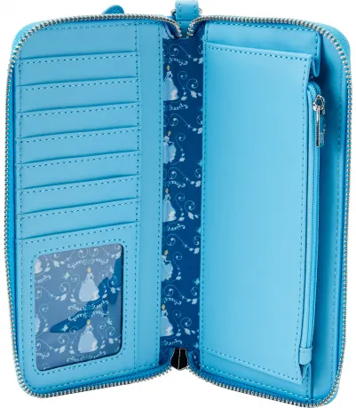 Portefeuille zippé avec Bracelet Cendrillon Lenticulaire Loungefly