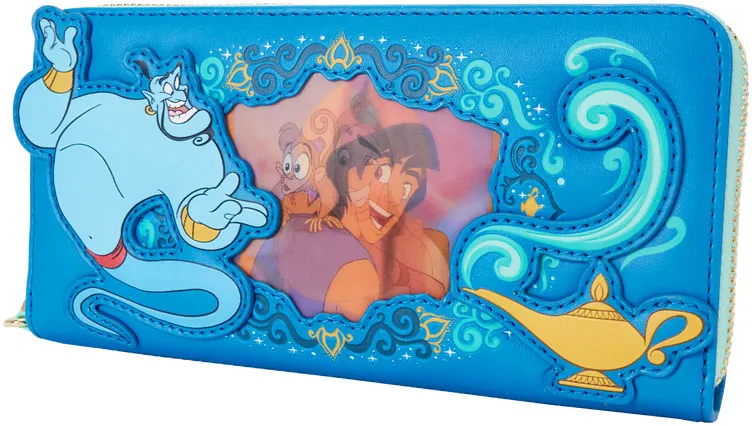 Portefeuille zippé avec Bracelet Génie Lenticulaire Loungefly