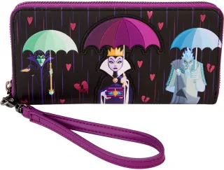 Portefeuille zippé avec Bracelet Malédiction Cœurs Brisés Loungefly