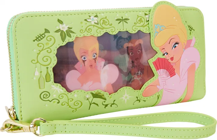 Portefeuille zippé avec Bracelet Princesse Tiana Lenticulaire Loungefly