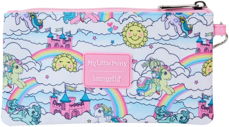 Portefeuille zippé avec Bracelet Scène du Ciel Impression Intégrale Loungefly