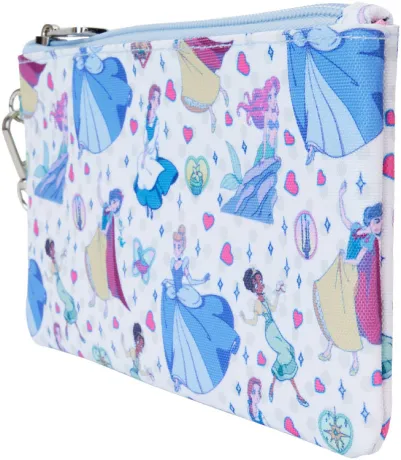 Portefeuille zippé avec Bracelet Style Manga Impression Intégrale Loungefly