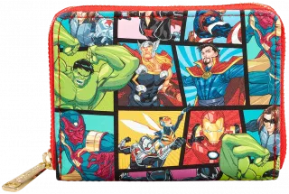 Portefeuille zippé Avengers Bandes Dessinées Loungefly