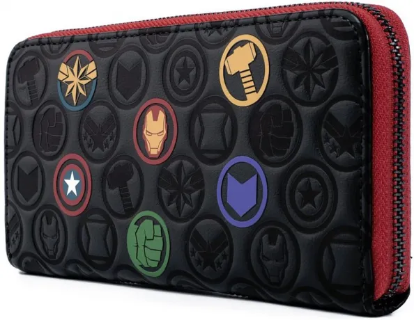 Portefeuille zippé Avengers Icônes Loungefly
