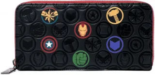 Portefeuille zippé Avengers Icônes Loungefly