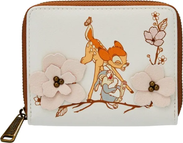 Portefeuille zippé Bambi Fleurs de Cerisier Loungefly