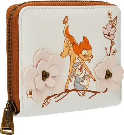 Portefeuille zippé Bambi Fleurs de Cerisier Loungefly