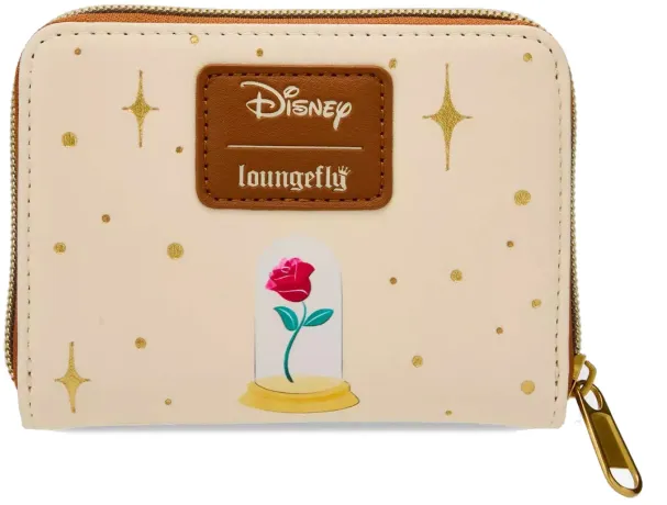 Portefeuille zippé Belle avec Bouquet Loungefly