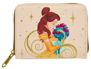 Portefeuille zippé Belle avec Bouquet Loungefly