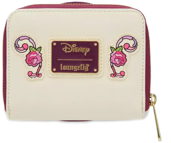 Portefeuille zippé Belle portrait vitraux Loungefly