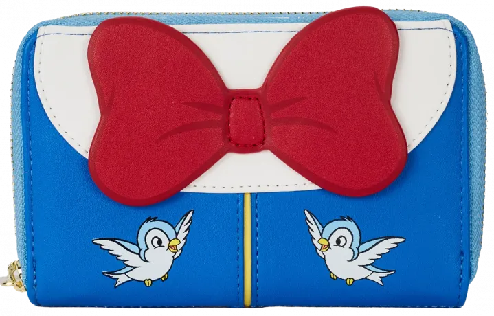 Portefeuille zippé Blanche-Neige Nœud Cosplay Loungefly